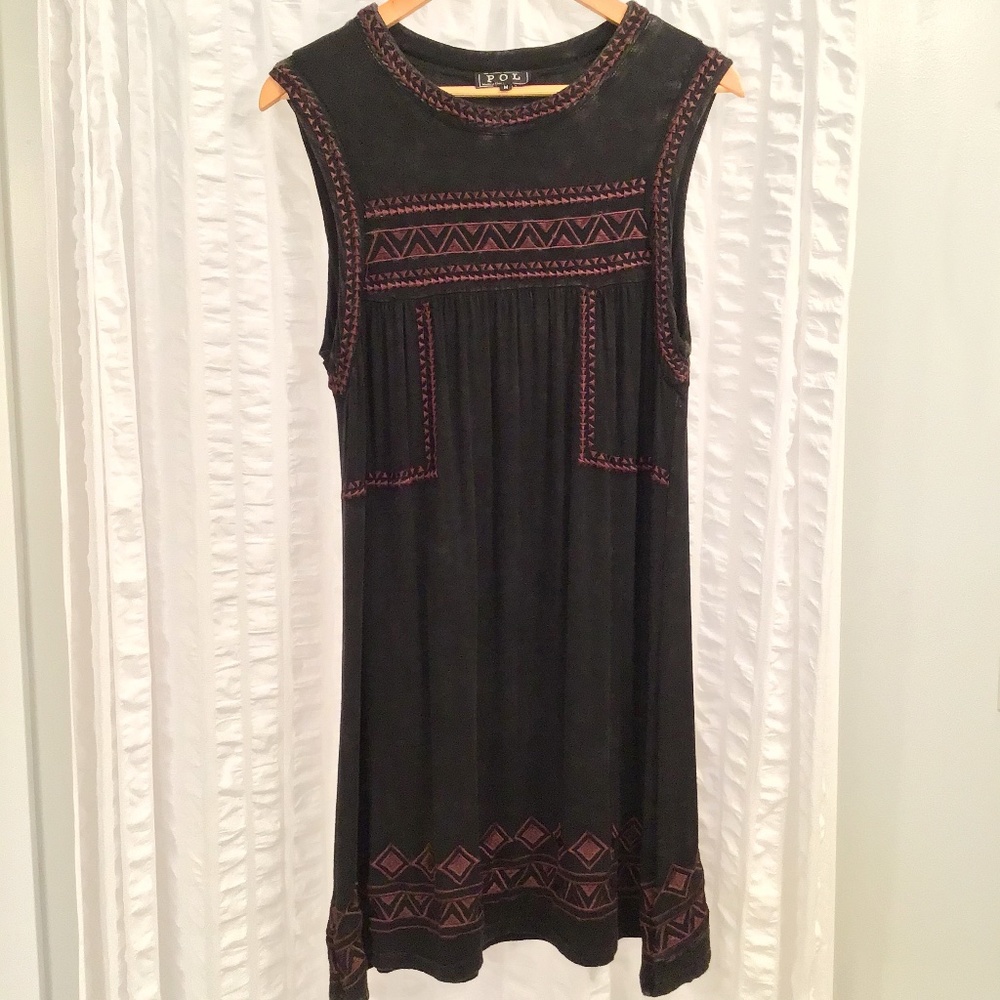 POL Boho embroidered dress